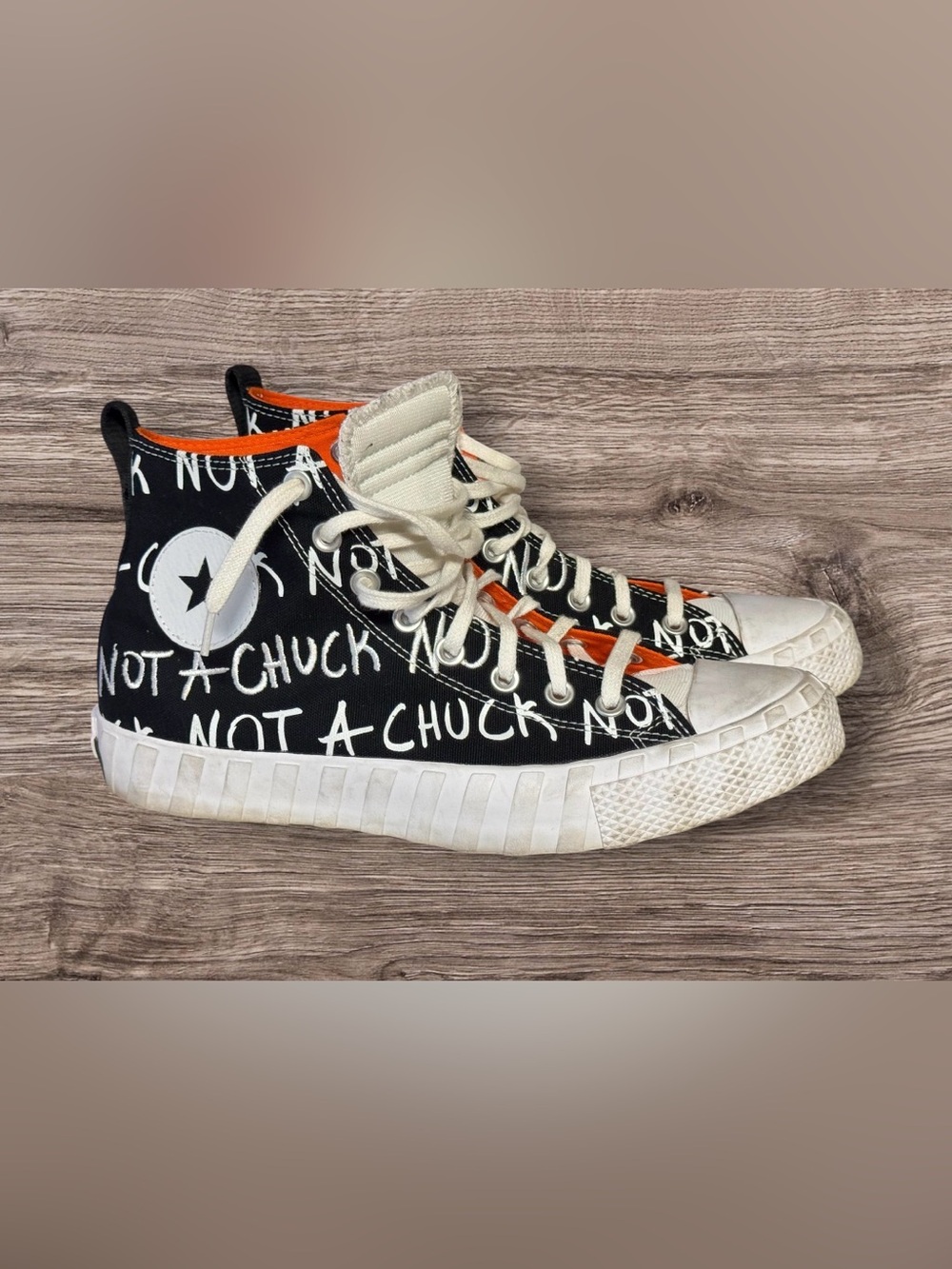 Converse Chuck 70 High UNT1TL3D "Not A Chuck" Graffiti Pattern Size 9